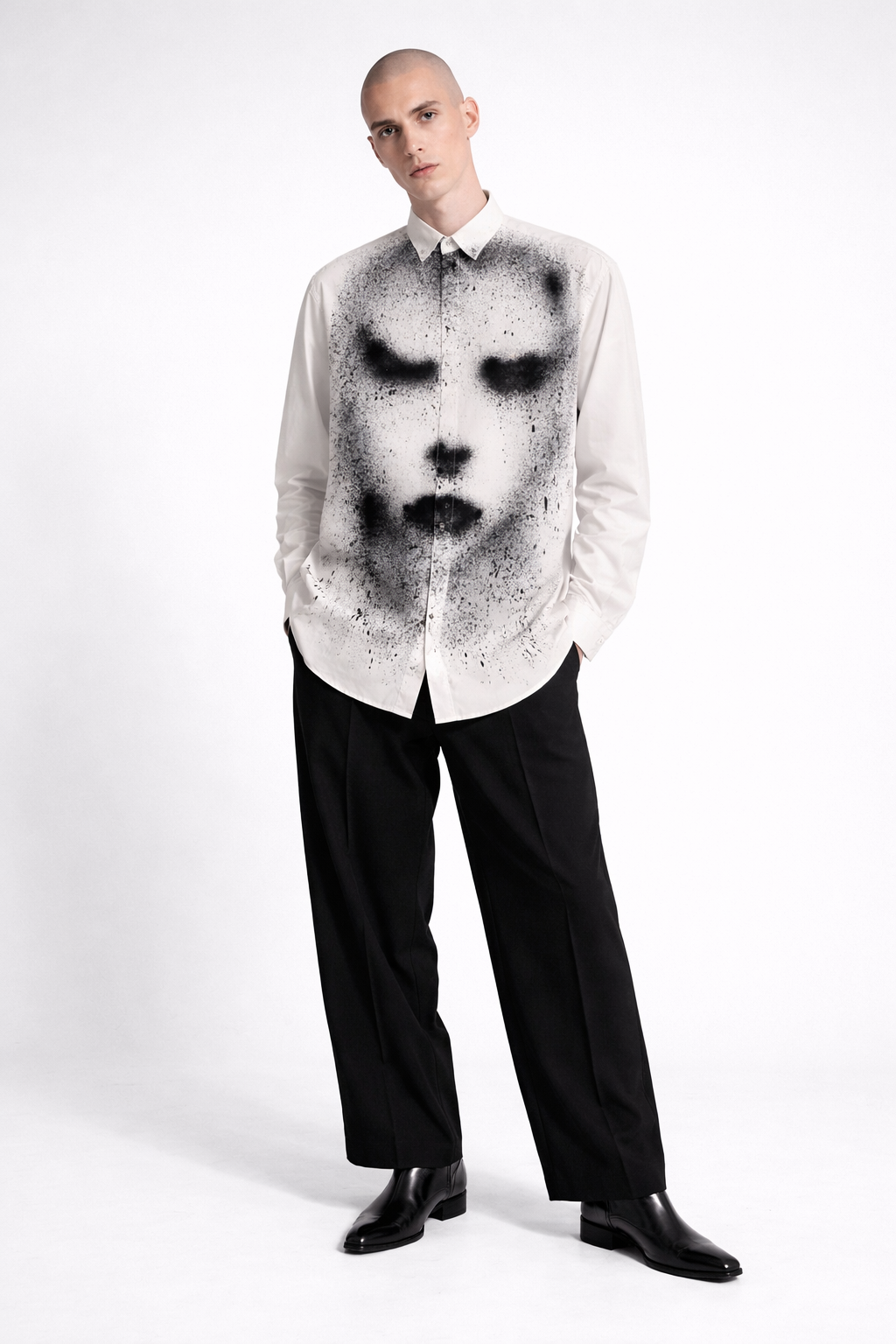 Hand-Painted Vintage Shirt by Nicasio Torres